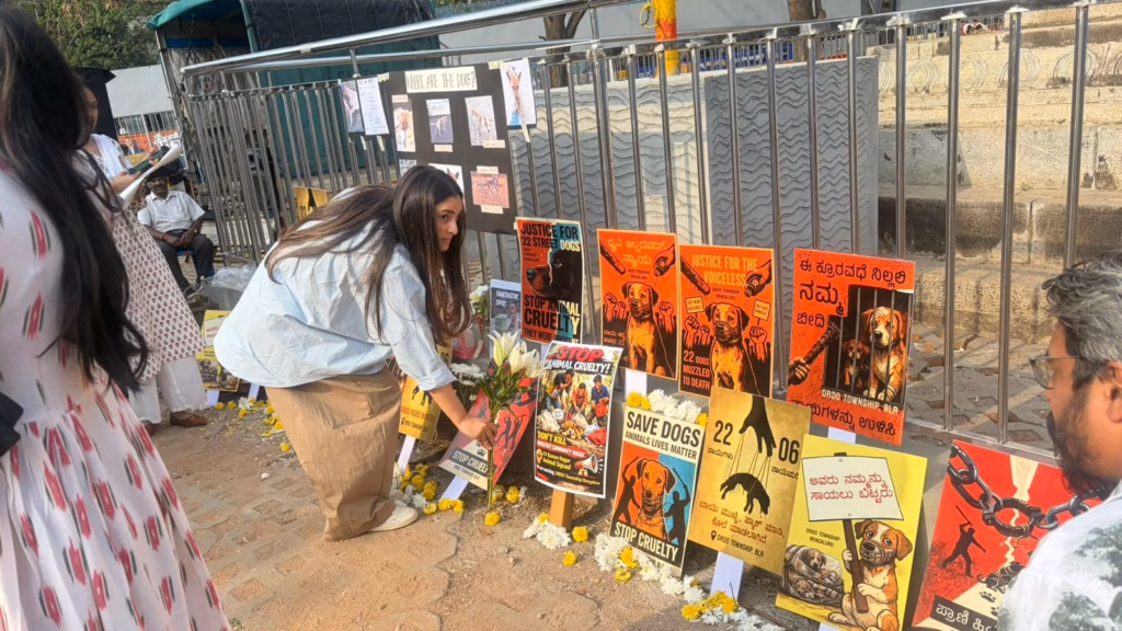 ‘It makes my blood boil’: Actor Ramya breaks down at protest over ‘cruelty’ to dogs in Bengaluru
