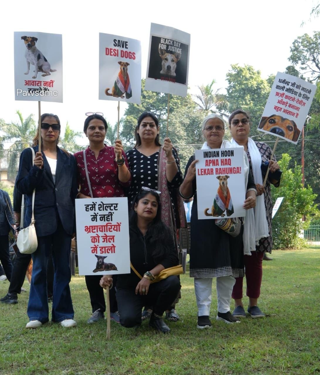 Citizens participating in Animal Writes letter petition movement for animal rights