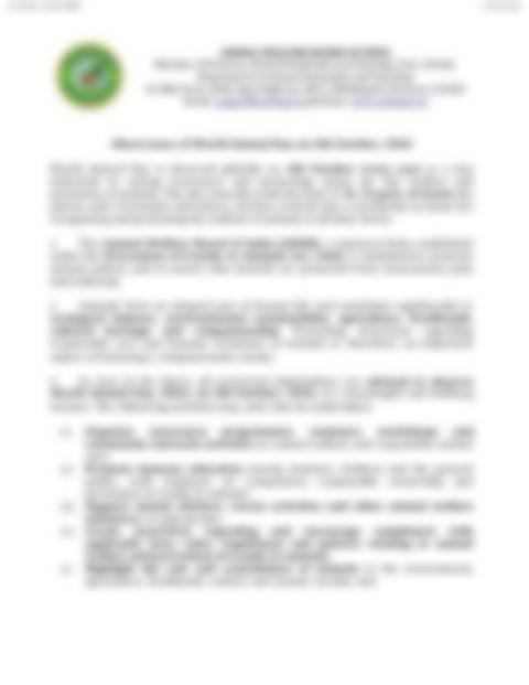 Observance of World Animal Day on 4th October, 2026